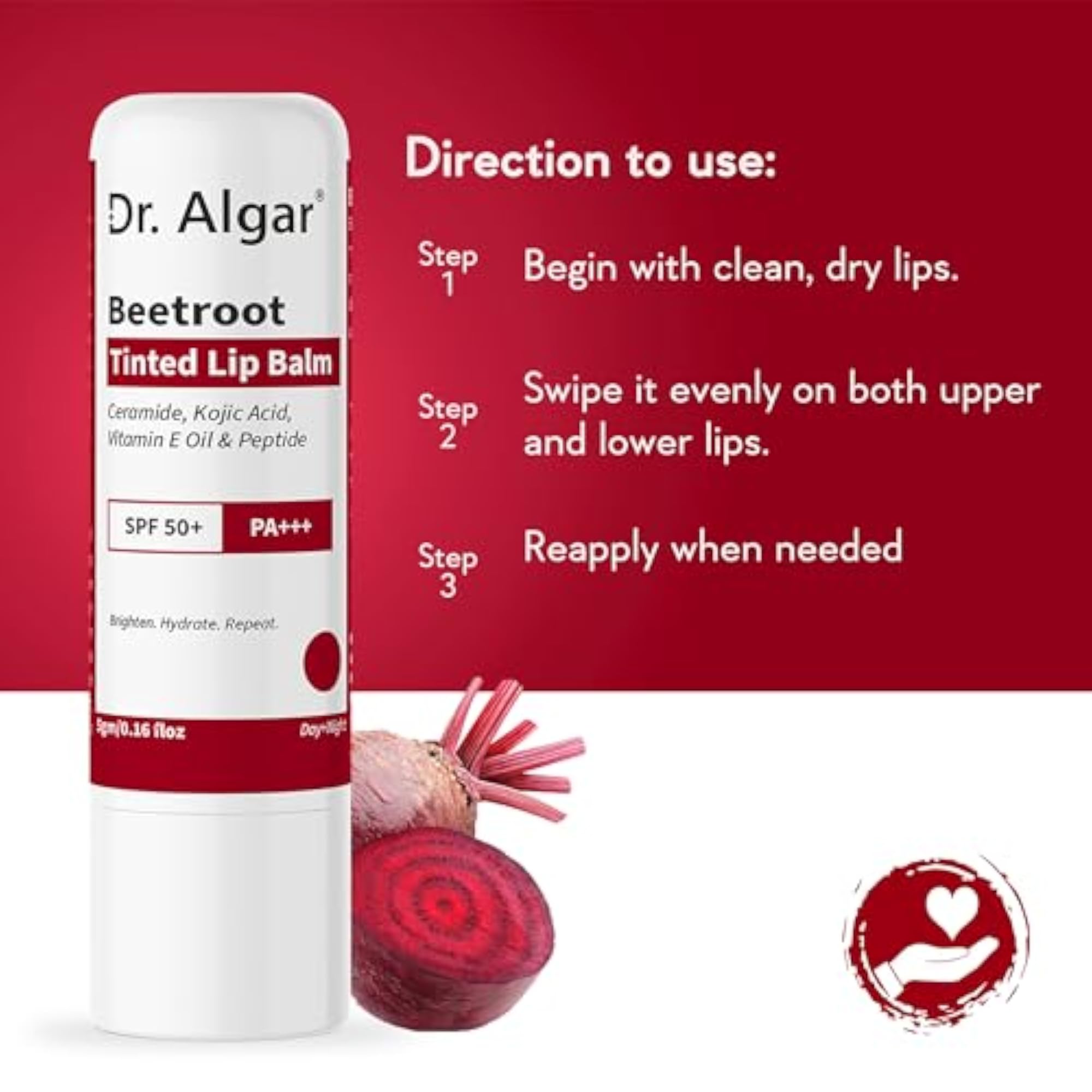 Dr. Algar Beetroot Lip Balm & Moisturizer Combo